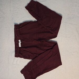 Carters Boys Maroon Pull On Pants Drawstring With Pockets Size 10